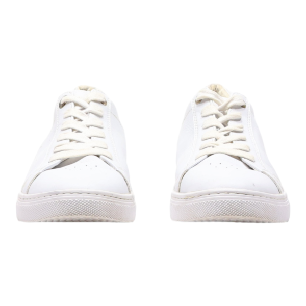 TOMMY HILFIGER Low Top Trainers White Leather Womens UK 6 Supply