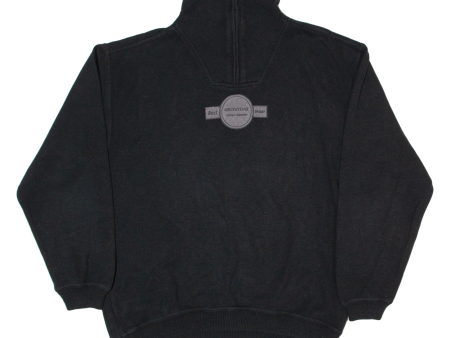 GREYSTONE Mens Sweatshirt Black 1 4 Zip L on Sale