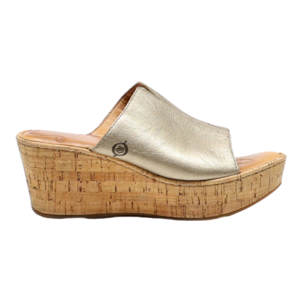 BORN Wedge Heels Beige Synthetic Womens UK 3 For Sale