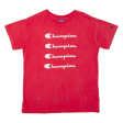 CHAMPION Mens T-Shirt Red XS For Discount