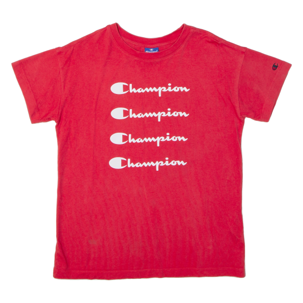 CHAMPION Mens T-Shirt Red XS For Discount