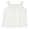 Womens Camisole Top White Sleeveless L on Sale