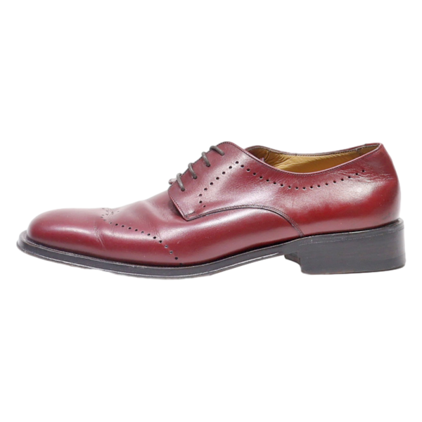 BALLY TOLONES Oxford Shoes Maroon Leather Mens UK 7 Fashion