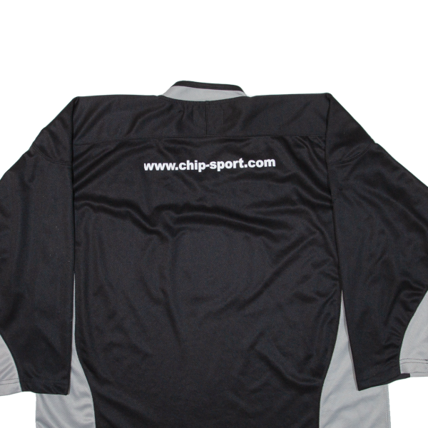 CHIP Mens Jersey Black Long Sleeve V-Neck XL Supply