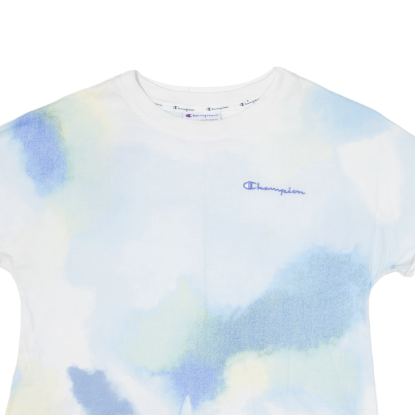 CHAMPION Womens T-Shirt Blue S For Cheap