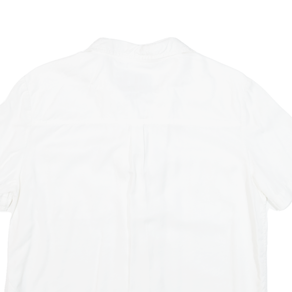 CALVIN KLEIN JEANS Womens Plain Shirt White S on Sale