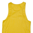 REEBOK Mens Vest Yellow Sleeveless S Discount