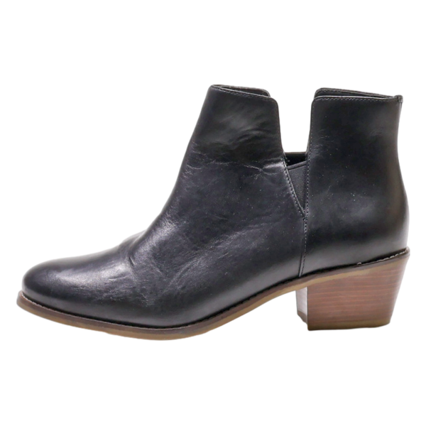 COLE HAAN Heeled Chelsea Boots Black Leather Womens UK 6 For Cheap