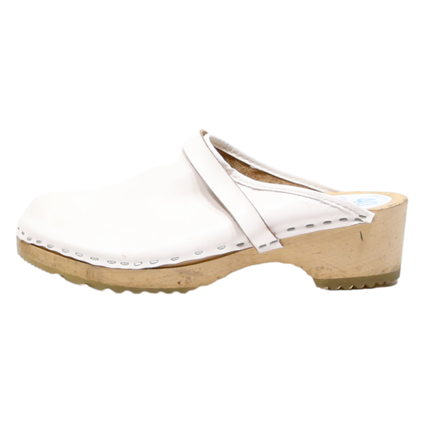 SWEEDEN CLOG Clog Shoes White Leather Womens UK 7 Supply