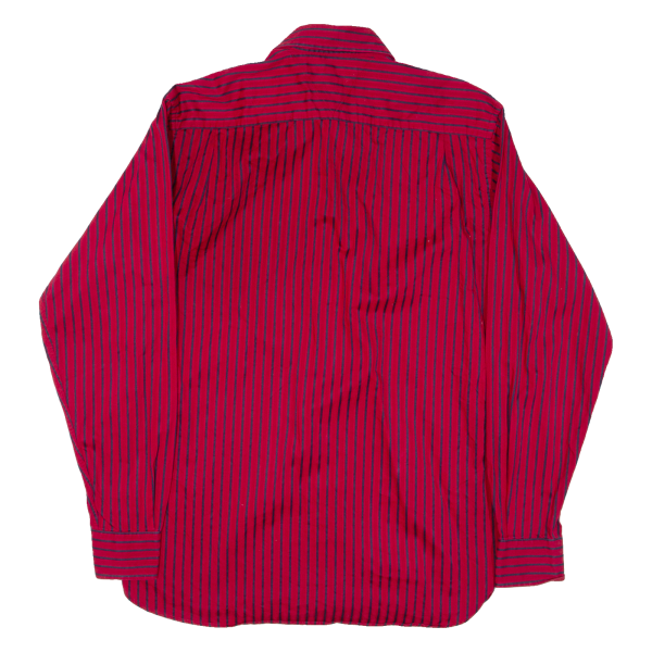 TOMMY HILFIGER Mens Shirt Red Striped Long Sleeve XS on Sale