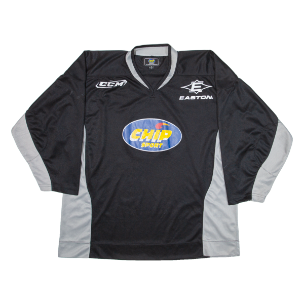 CHIP Mens Jersey Black Long Sleeve V-Neck XL Supply