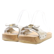 CELLULETTE Slider Sandals White Leather Womens UK 4 Supply