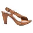 ALBERTINI Mary Jane Heels Brown Leather Womens UK 4 Supply