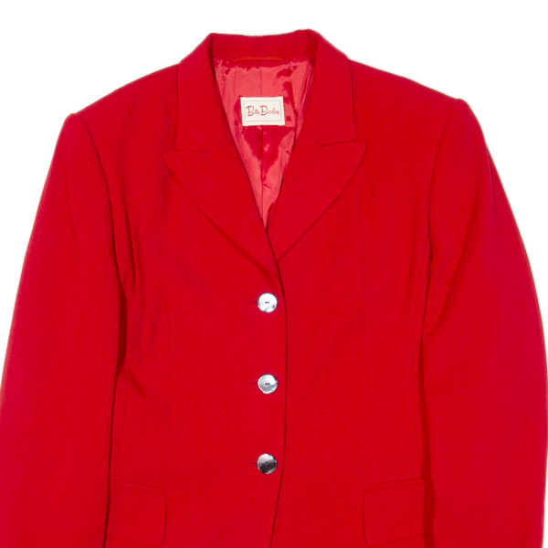 BETTY BARDAY Womens Blazer Jacket Red Wool 90s UK 12 For Sale