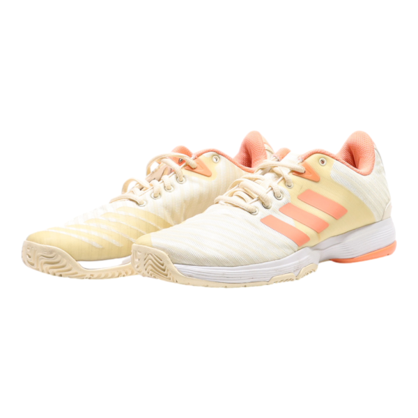 ADIDAS Barricade Court Sneaker Trainers Cream Synthetic Womens UK 6.5 Online Hot Sale