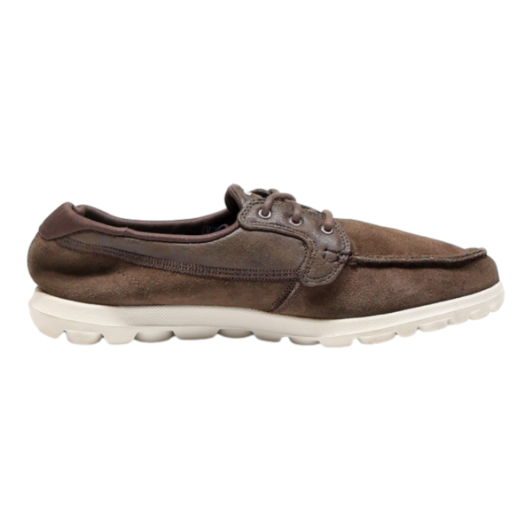 SKECHERS Low Top Trainers Brown Synthetic Mens UK 8 on Sale