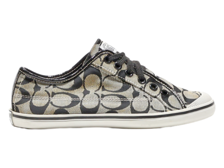 COACH Low Top Trainers Grey Synthetic Womens UK 6 Online Hot Sale