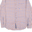 REPLAY Mens Shirt Orange Check Long Sleeve M For Cheap