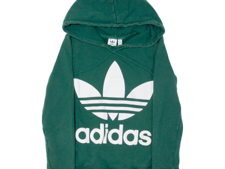 ADIDAS ORIGINALS Womens Green Hoodie UK 6 Online