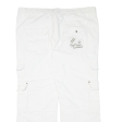 CAMP DAVID Cargo Mens Trousers White Regular Straight W40 L28 Supply