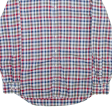 TOMMY HILFIGER Slim Fit Mens Shirt Blue Check Long Sleeve L Hot on Sale