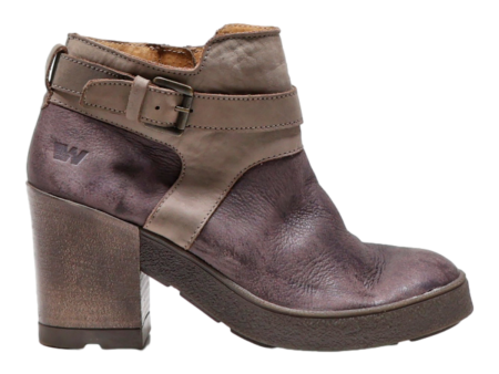 WEINBRENNER Ankle Boots Purple Suede Womens UK 7 Online Hot Sale