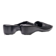 TOMMY HILFIGER Mule Heels Black Canvas Womens UK 7.5 Hot on Sale