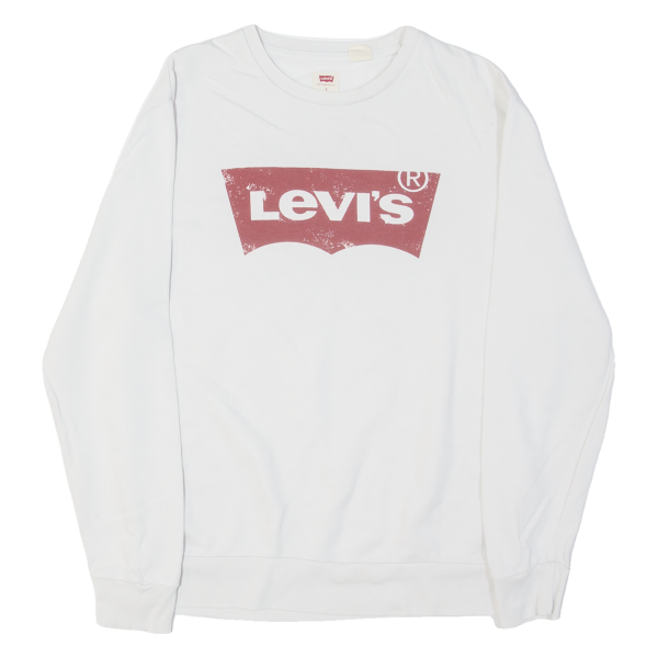 LEVI S Mens Sweatshirt White S Cheap