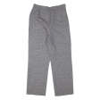 Check Womens Trousers Grey Regular Straight 90s W26 L26 For Discount