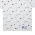 CHAMPION All Over Logo Print Mens T-Shirt White M Cheap