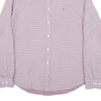 TOMMY HILFIGER New York Fit Mens Shirt Red Check Long Sleeve L Online now