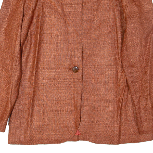 VIZIO Womens Blazer Jacket Orange 90s M Cheap