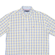 TOMMY HILFIGER Mens Shirt Yellow Check M Fashion