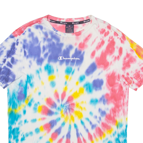 CHAMPION Mens Tie Dye T-Shirt Blue L Online