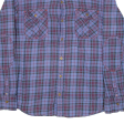 TOMMY HILFIGER Mens Shirt Purple Check Long Sleeve XL on Sale