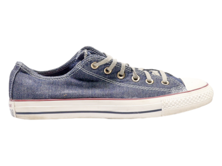 CONVERSE Low Top Trainers Blue Denim Womens UK 7.5 Hot on Sale