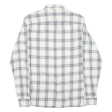 ALL SAINTS Mens Flannel Shirt Grey Check Long Sleeve S Online now