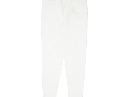 RIFLE Womens Trousers White Slim Tapered W27 L29 on Sale