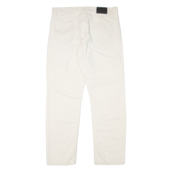 BOSS Montana Mens Trousers Cream Regular Straight W32 L30 Online