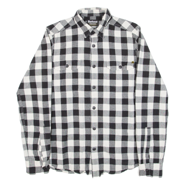 BARBOUR Mens Shirt Black Check Long Sleeve S Online Hot Sale