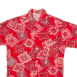 SMARTLY STYLED CASUAL WEAR Mens Shirt Red Crazy Pattern S Online Hot Sale