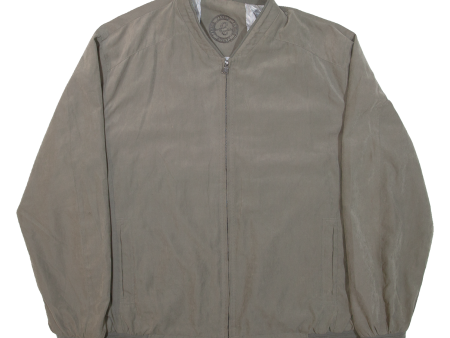 CANSON Mens Bomber Jacket Grey 2XL Fashion