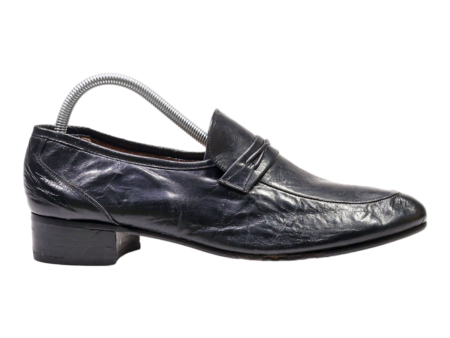 ROYEM Loafer Shoes Black Leather Womens UK 9 Supply