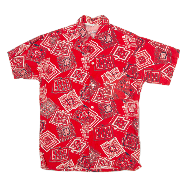 SMARTLY STYLED CASUAL WEAR Mens Shirt Red Crazy Pattern S Online Hot Sale