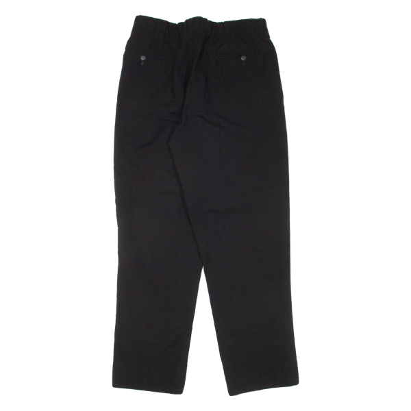 RITEX Pleated Mens Trousers Black Regular Straight W28 L28 on Sale