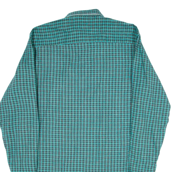 Tall Fit Mens Shirt Green Plaid Long Sleeve S Hot on Sale