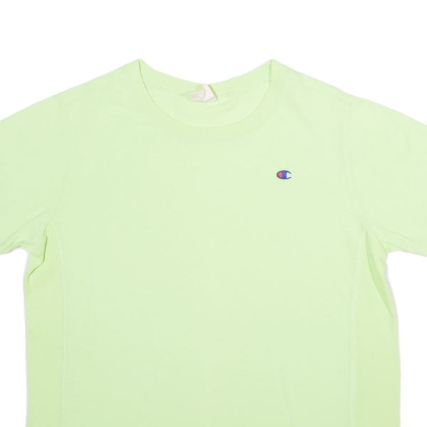 CHAMPION Mens T-Shirt Green L Online now