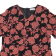 CAVITA Womens Printed Top Black 90s Floral L Online