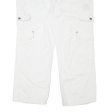 CAMP DAVID Cargo Mens Trousers White Regular Straight W40 L28 Supply