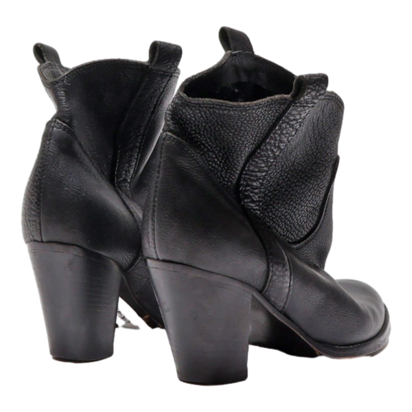 Ankle Boots Black Leather Womens UK 5 Cheap